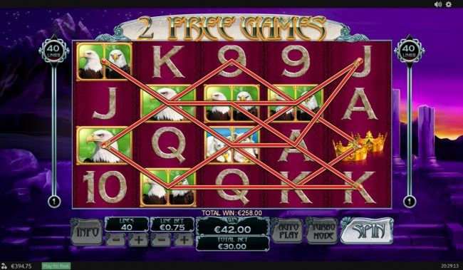 Multiple winning paylines