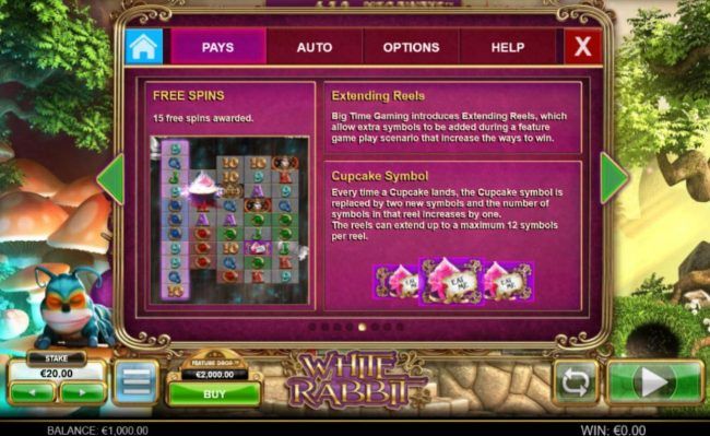 Free Spins, Extending Reels and Cupcake Symbols Rules