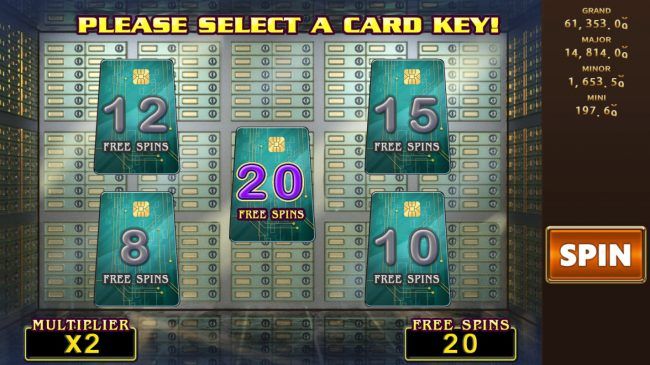 Pick the number of free spins