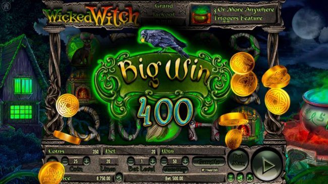 A 400 coin big win