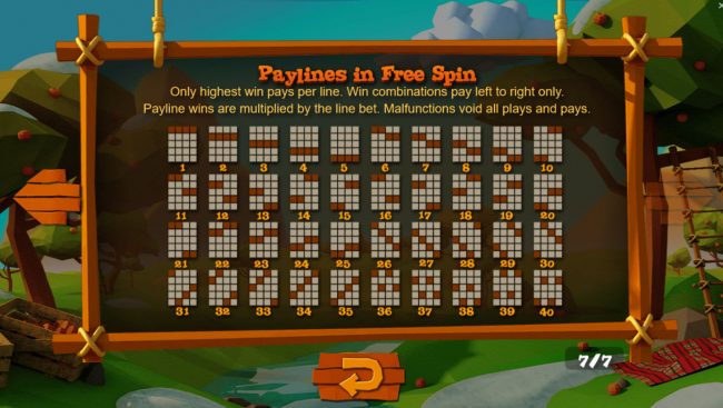 Free Spins - Paylines 1-40