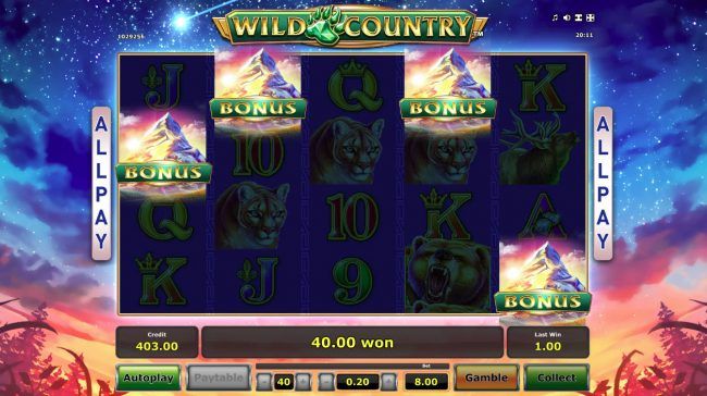 Scatter win triggers the free spins feature