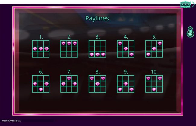 Paylines 1-10