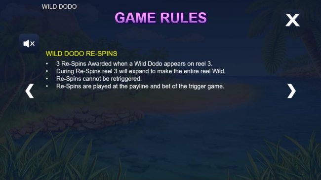 Wild Dodo Re-Spins Rules