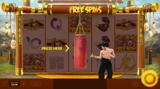 Kick the bag to earn extra free spins.