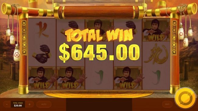 Total Free Spins Payout 645.00