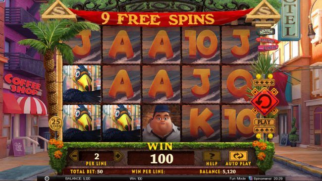 Free Spins Game Board