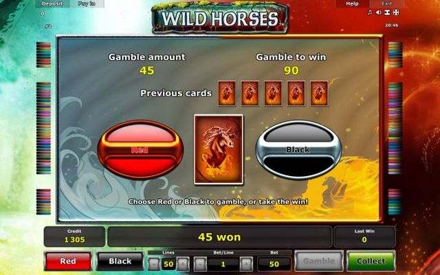 Red or Black Gamble feature