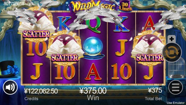 Scatter win triggers the free spins feature