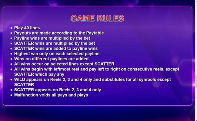 General Game Rules