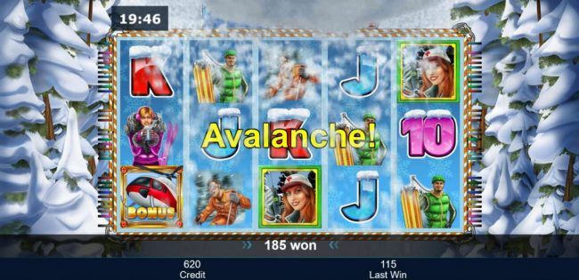 Three consecutive wins triggers the Avalanche feature.