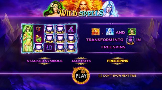 Game features include: Stacked Symbols, Jackpots and Free Spins