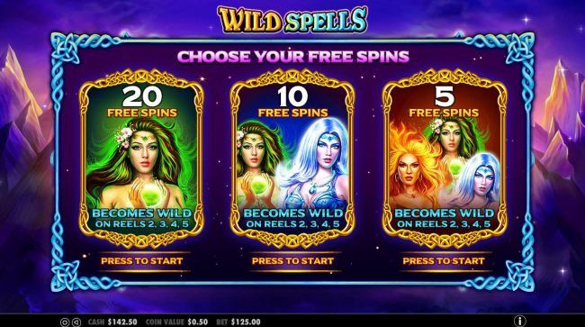 Choose yor free spins