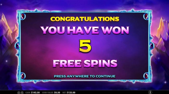 5 free spins