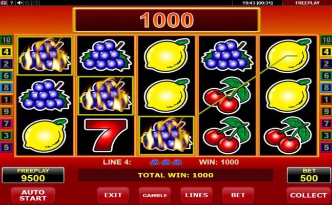 Multiple winning paylines