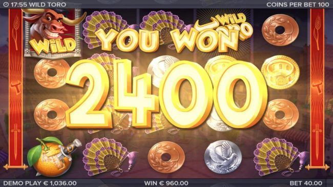 Walking Wild triggers additional winning combinations adding another 400 coins to the jackpot.