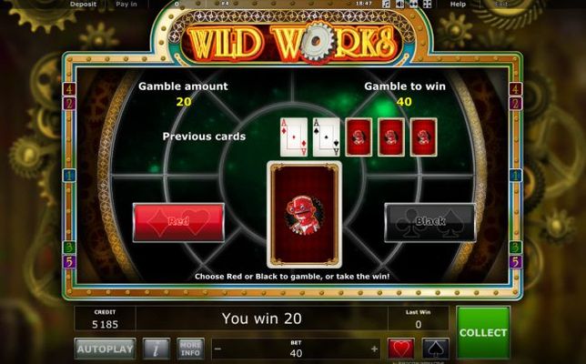 Red or Black Gamble feature