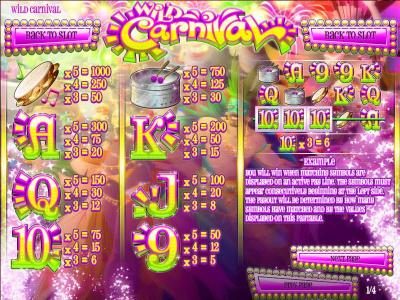 slot game symbols paytable