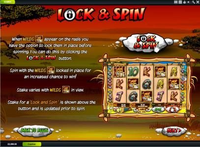 lock & spin feature