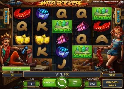 three scatter symbols triggers free spins bonus feature