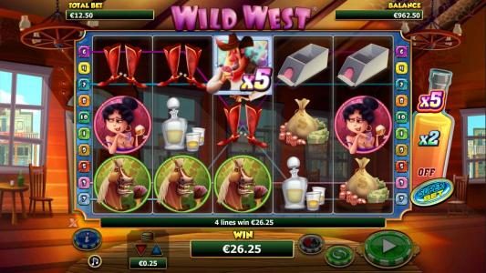 Super Bet x5 multiplier kicks in for a modest payout win