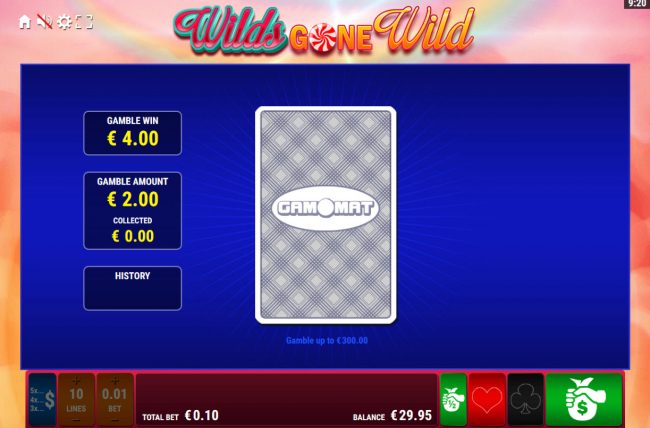 Card Gamble Feature Game Board