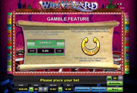 gamble feature