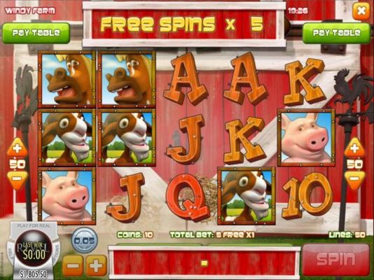 Free Spins Game Board