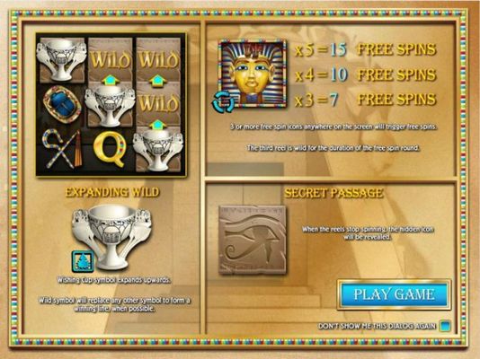 Game features include: Expanding Wild, Free Spins and Mystery Symbols.