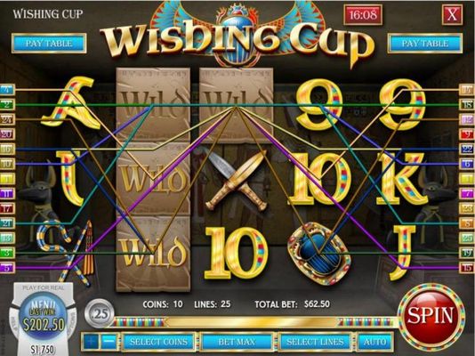Multiple winning paylines triggers a big win!
