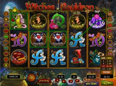 $26.50 jackpot triggered by multiple winning paylines
