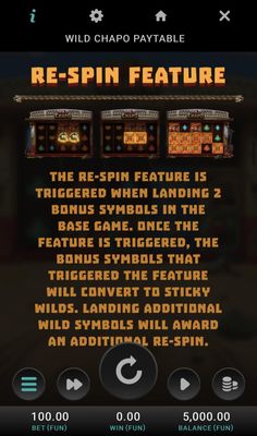 Re-Spin Feature