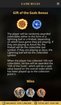 Gift of the Gods Bonus