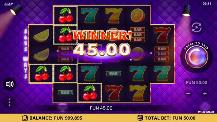 Three of a Kind win