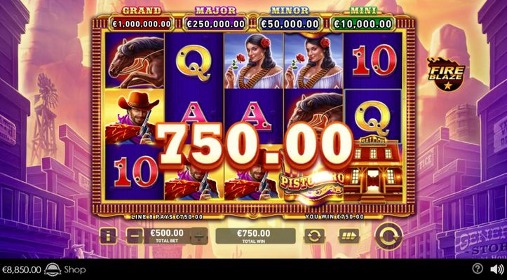 A four of a kind win