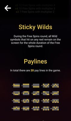 Paylines 1-20