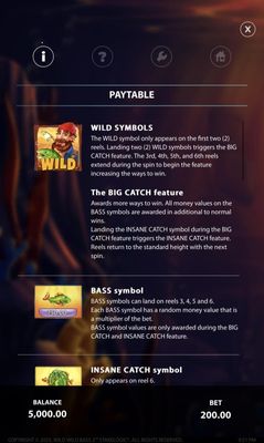 Wild Wild Bass 2 :: Feature Rules 1