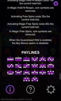 Paylines 1-20