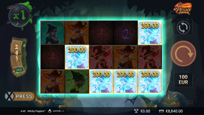A four of a kind win