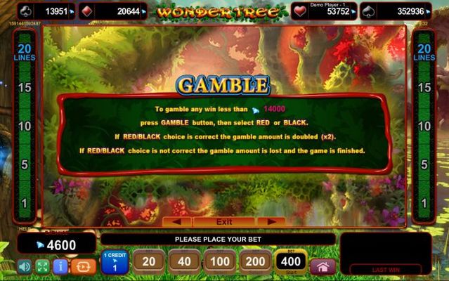 Gamble Feature Game Board