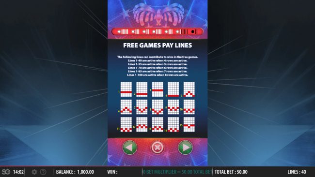 Free Game Paylines