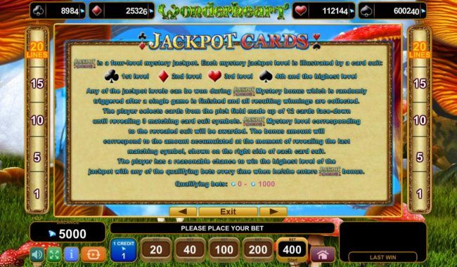 Jackpot Cards Rules