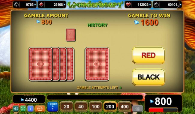 Gamble Feature Game Board