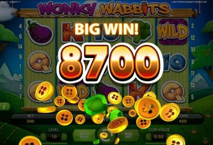 an 8700 coin big win awarded