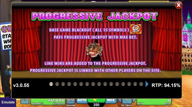 Progressive Jackpot Rules