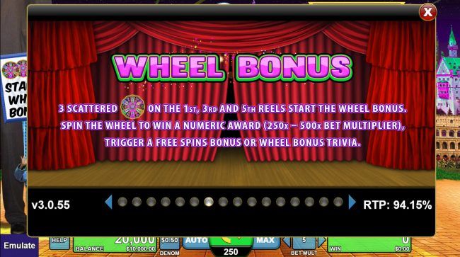 Wheel Bonus