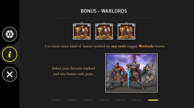 Warlords Bonus Game Rules