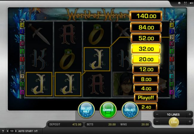 Ladder Gamble Feature Game Board