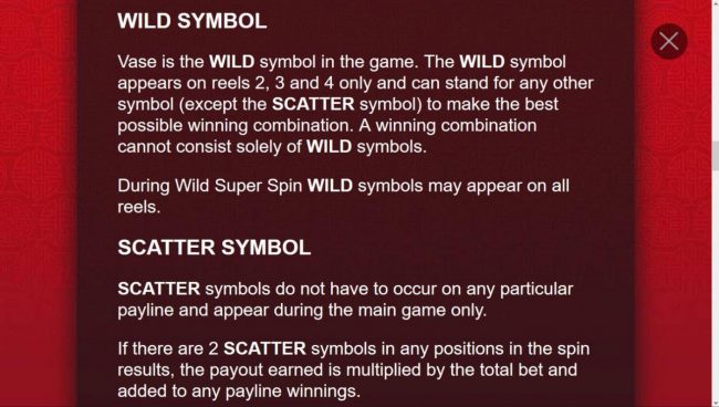 Wild and Scatter Symbols Rules