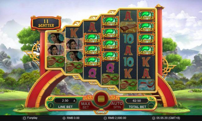 Scatter win triggers the free spins feature